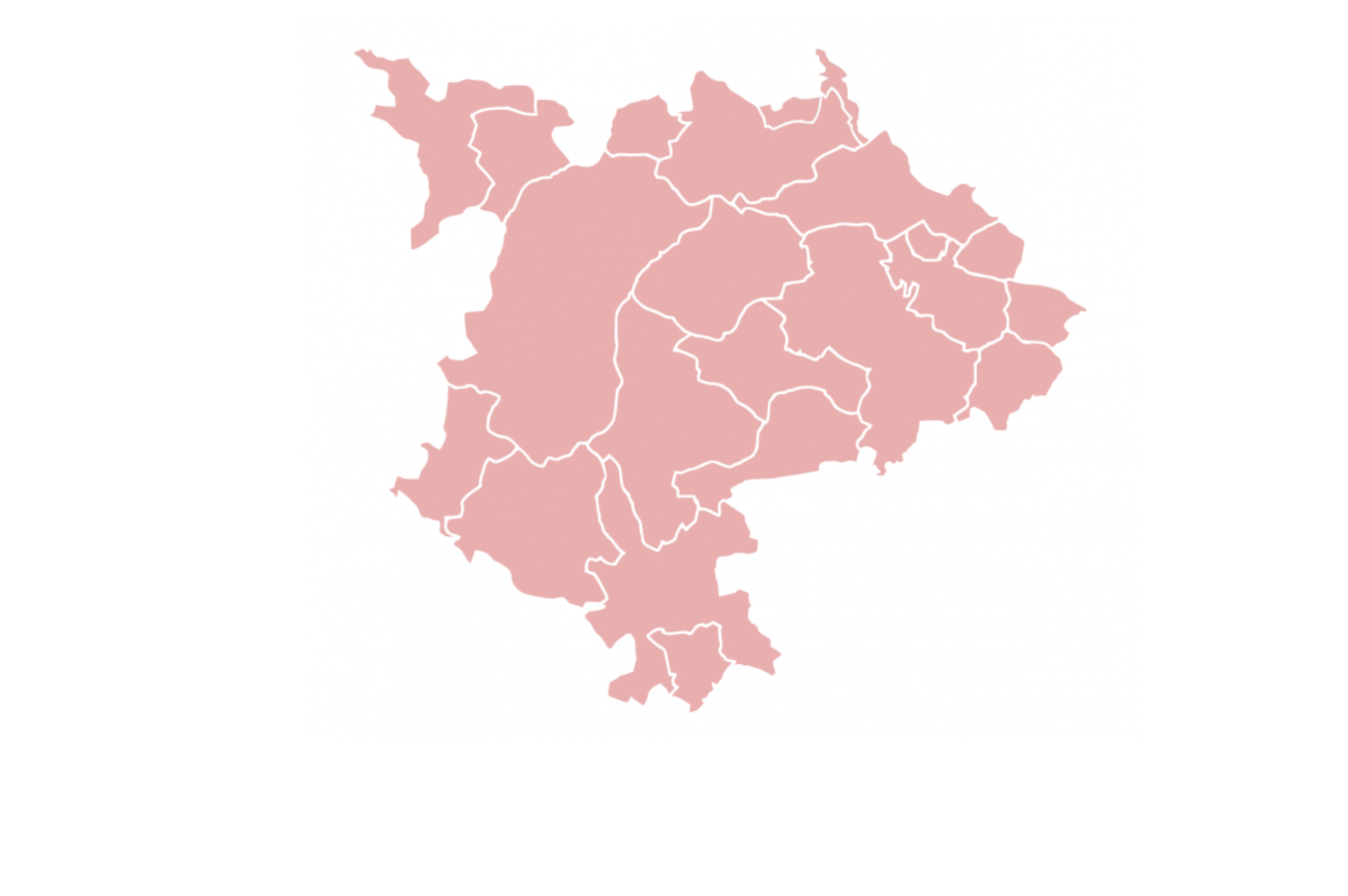 Übersichtskarte des Geschäftsgebiets des Gutachterausschusses Übersichtskarte des Geschäftsgebiets des Gutachterausschusses